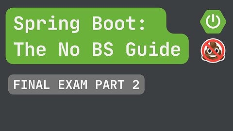 Spring Boot Final Exam Part 2