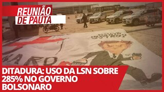 Ditadura: uso da LSN sobre 285% no governo Bolsonaro - Reunião de Pauta nº 689 - 19/03/21