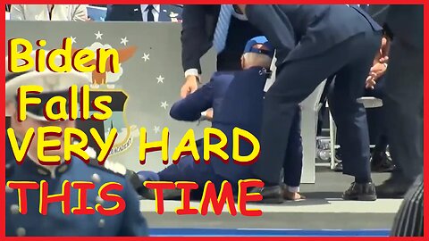 President Biden fell on stage near the end of the Air Force Academy graduation in Colorado 6/1/2023