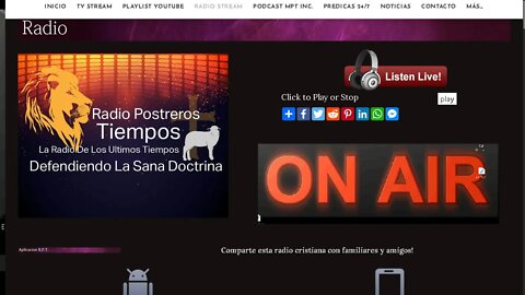 Internet Radio Postreros Tiempos - Spanish Music and Gospel Broadcast