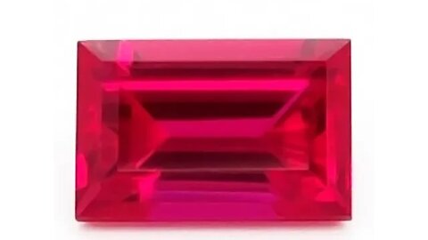 Chatham Created Baguette Rubies: Lab grown ruby baguettes