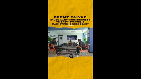 #brentfaiyaz If you want ur business to grow strategic marketing is necessary🎥 @intervalpresents