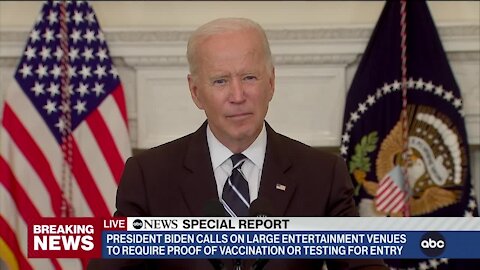 ABC News Special Report: President Biden calls on large corporations to issue vaccine mandates