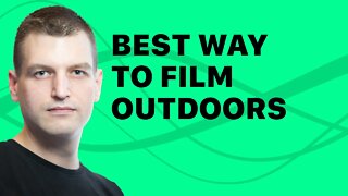 How to film your video content outdoors if you are shy?