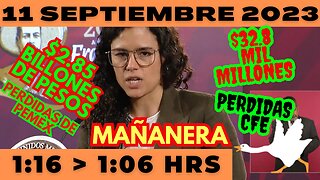 💩🐣👶 AMLITO | Mañanera *Lunes 11 de Septiembre 2023* | El gansito veloz 1:16 a 1:06.
