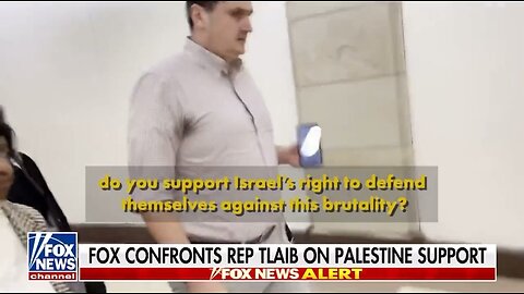 Democrat Rep. Rashida Tlaib flies a Palestinian flag outside her office & won’t condemn attacks!