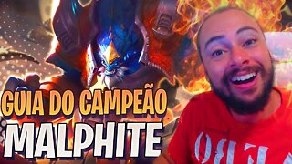 GUIA MALPHITE [2021] DICAS DE COMO JOGAR DE MALPHITE |COMBO + BUILDS+RUNAS+PRÓS E CONTRAS+COUNTERS