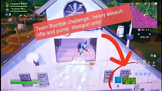 Fortnite Team Rumble assault rifle and pump shotgun challenge only