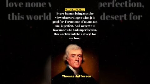 Thomas Jefferson love quotes 🙏 #shorts
