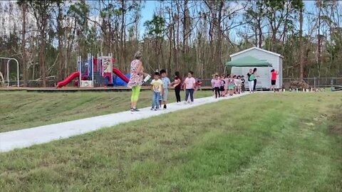 Students return to Pine Island Elementary after Hurricane Ian