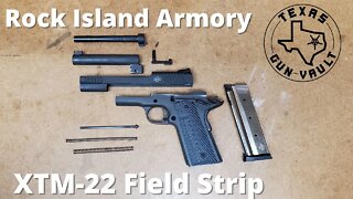 Field Strip: Rock Island Armory XTM-22 (.22 WMR chambered 1911)