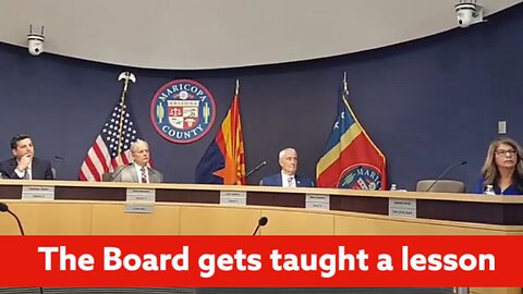 Maricopa Board of Supervisors is taught a lesson on the Constitution and the meaning of an Oath