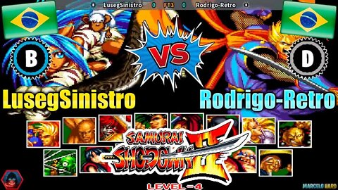 Samurai Shodown II (LusegSinistro Vs. Rodrigo-Retro) [Brazil Vs. Brazil]