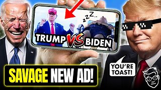 Trump BREAKS Internet With Hysterical Ad TORCHING Biden Before Debate 🔥 'Joe Is A Weak A** B**ch'