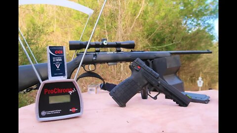22 magnum - Pistol VS Rifle - chronograph - CCI Maxi Mag