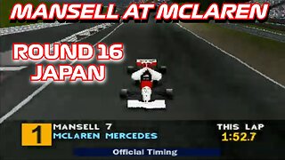 Mansell at McLaren | Round 16: Japanese Grand Prix | Formula 1 (PS1)