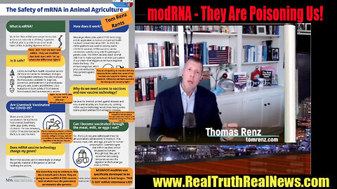 💉 Attorney Tom Renz: modRNA - They Are Poisoning Us - DNA is in the Vaccines With 40 TRILLION Spikes in Each Shot!