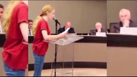 YOUNG GIRL DESTROYS WOKE SCHOOL BOARD WITH HER SPEECH!
