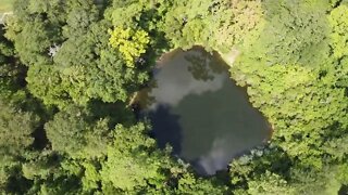 Bottomless Crater Lake Drone Footage - Conroe, Texas