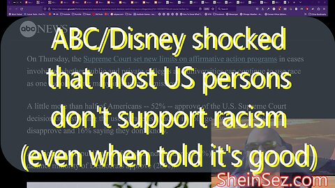 Racists are shocked most US persons don't support institutional racism -SheinSez 218