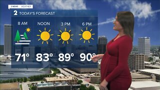 Mostly Sunny & Seasonably Warm Saturday