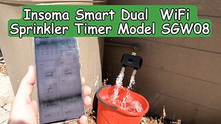 Insoma Smart Dual WiFi Sprinkler Timer Model SGW08, Unboxing And Full Review Tutorial