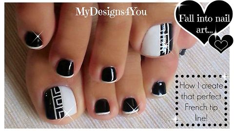 How to create Greek style toenail art