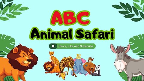 ABC Animals for Children | Learn Alphabet with Animals for Toddlers & Kids | Best learning Video