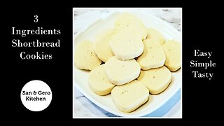 Three-Ingredient Shortbread Cookies