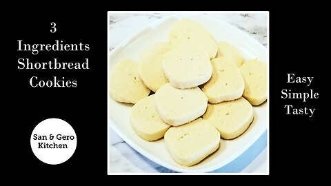 Three-Ingredient Shortbread Cookies