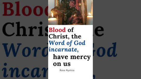 Blood of Christ, the Word of God incarnate, have mercy on us #shorts