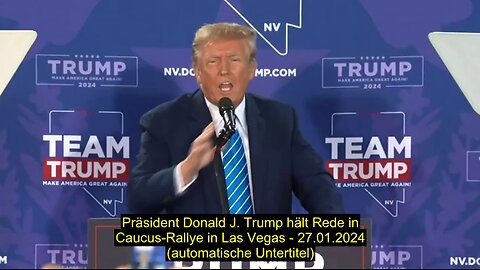 Präsident Donald J. Trump hält Rede in Las Vegas - 27.01.2024 (automatische Untertitel)