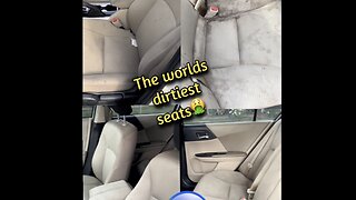 (Check out the difference￼) The world dirtiest car seat￼￼￼ 🤮😱