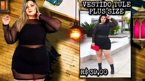 🛑 VESTIDO TULE PLUS SIZE