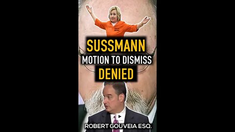 #Sussmann Motion Denied as #Durham Charges Continue Against #Clinton Lawyer #Shorts