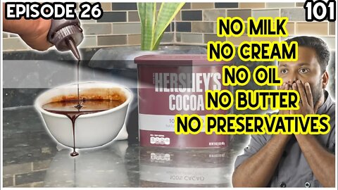 Chocolate Sauce NO Milk, at home. Free Sunday Baking Class episode 26: Malayalam