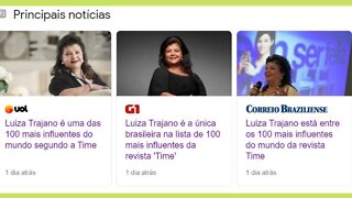 LUIZA TAJANO - Dona do Magazine Luiza - Eleita entre as 100 mais Influentes do MUNDO - Lula comenta