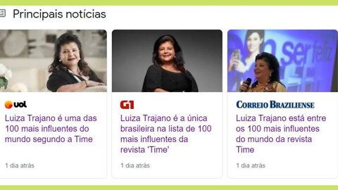 LUIZA TAJANO - Dona do Magazine Luiza - Eleita entre as 100 mais Influentes do MUNDO - Lula comenta