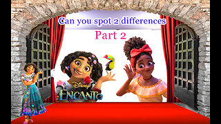 Encanto (part 2) - Find (spot) the two differences - Brain games and puzzles welcome and try...