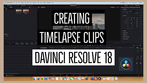 Creating Timelapse Clips on Davinci Resolve 18