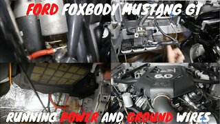 Running power and ground wires Foxbody Mustang