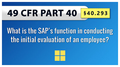 49 CFR Part 40 - §40.293