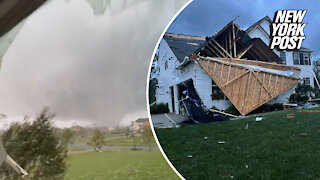 NJ man captures moment tornado devastated his home in chilling video