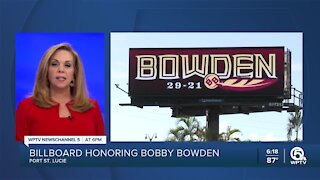 Billboard honors Bobby Bowden in Port St. Lucie
