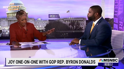 MSNBC's Joy Reid cuts Rep. Byron Donalds off when she gets wrecked by facts.