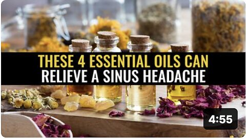 These 4 Essential oils can relieve a sinus headache