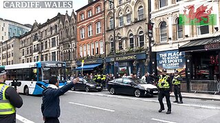 March for Palestinian Children, St Mary Street, Cardiff Wales