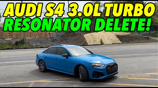 2020 Audi S4 3.0L Turbo V6 w/ RESONATOR DELETE!