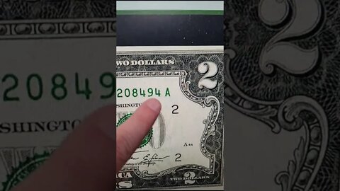 $2 Dollar Bill Mistake To Look For! #shorts