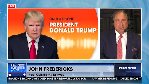 John Fredericks asks President Trump about the Federal debt